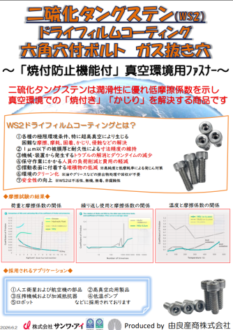二硫化タングステン(WS₂)ドライフィルムコーティング